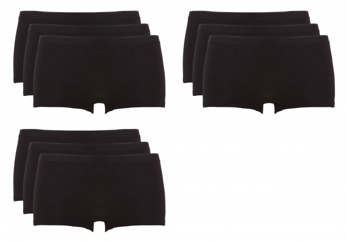 Ten Cate Dames 9-Pack:  Basic Black shorts