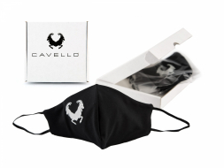 Mondkapje Heren:  Cavello Zwart 2-pack
