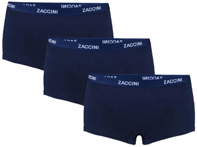 Zaccini Dames 3-pack: Short- Navy