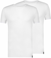 RJ Good Life Lisbon 2-Pack: Heren T-Shirt Ronde Hals Wit