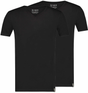 RJ Good Life Athens 2-Pack: Heren T-Shirt V-Hals Zwart