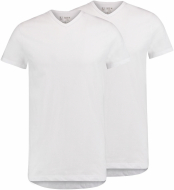 RJ Everyday Gouda 2-Pack: V-Hals T-Shirt Wit
