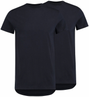 RJ Everyday Amsterdam 2-Pack: Klassieke Ronde Hals T-Shirt Navy