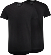 RJ Everyday Gouda 2-Pack: V-Hals T-Shirt Zwart