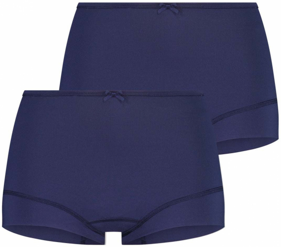 RJ Pure Color Dames Short: Extra Comfort 2-pack - Donkerblauw