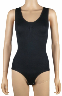 J&C Dames body met breed bandje - Zwart J&C Dames body met breed bandje - Zwart