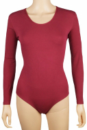 J&C Dames body met lange mouw: Rood