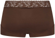 Thumbnail RJ Pure Color Dames Short Kant - Espresso