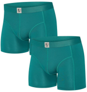 RJ Pure Color Heren Boxershort - Smaragd 2-pack RJ Pure Color Heren Boxershort - Smaragd 2-pack