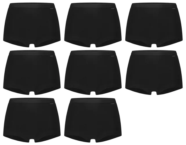 Ten Cate Dames 8-Pack:  Basic Zwarte Shorts