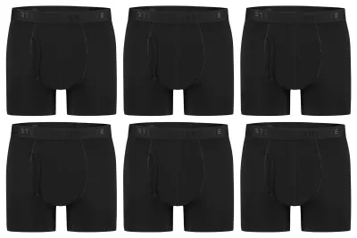 Ten Cate Heren 6-Pack:  Basic Boxer Zwart