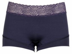 RJ Pure Color Dames Short Kant - Donkerblauw